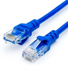 Кабель патч-корд U/UTP 5e кат. 7.5м. Atcom AT9164 литой, RJ45, синий