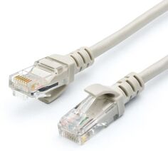 Кабель патч-корд U/UTP 5e кат. 30м. Atcom AT4964 литой, RJ45, серый