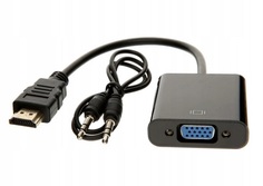 Переходник Atcom AT1014 0.1 m HDMI(m) - Vga(f)+Audio+доп. Питание