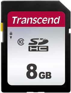 Карта памяти SDHC 8GB Transcend TS8GSDC300S UHS-I Class U1, 95Мб/с/45Мб/с