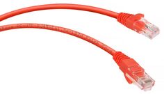 Кабель патч-корд U/UTP 5e кат. 2м. Cabeus PC-UTP-RJ45-Cat.5e-2m-RD-LSZH неэкранированный, красный