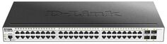 Коммутатор D-link DGS-3000-52L/B1A 48xUTP 100/1000, 4xSFP Gigabit, L2