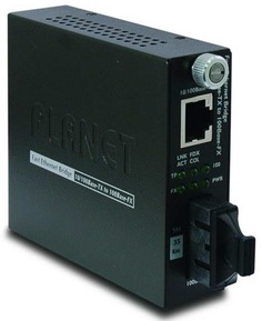 Медиа-конвертер Planet FST-802S35 10/100Base-TX to 100Base-FX (SC, SM) Smart Media Converter-35km