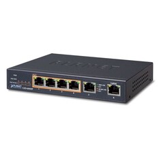 Коммутатор PoE Planet GSD-604HP 4x10/100/1000T 802.3at POE + 2x10/100/1000T Desktop (55W, внешний БП)