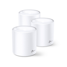 Точка доступа TP-LINK Deco X60(3-pack) AX3000 Whole Home Mesh Wi-Fi System, WiFI 6, 2402Mbps at 5G and 574Mbps at 2.4G, 2 Giga ports of each unit
