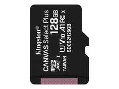 Карта памяти MicroSDXC 128GB Kingston SDCS2/128GBSP Canvas Select Plus 100R A1 C10 Single Pack w/o ADP