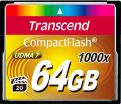 Карта памяти CompactFlash 64GB Transcend TS64GCF1000 1000X