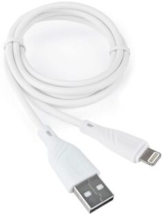 Кабель интерфейсный USB 2.0 Cablexpert CCB-USB-AMAPO1-1MW AM/Lightning, 1м, белый, блистер