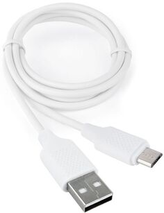 Кабель интерфейсный USB 2.0 Cablexpert CCB-mUSB2-AMBMO2-1MW 1м, белый, блистер
