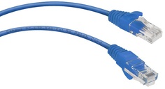 Кабель патч-корд U/UTP 5e кат. 0,3м. Cabeus PC-UTP-RJ45-Cat.5e-0.3m-BL неэкранированный, синий