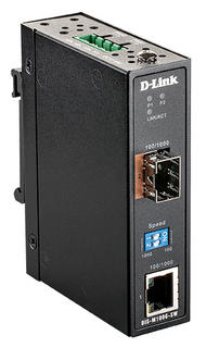 Медиа-конвертер D-link DIS-M100G-SW 1 портом 100/1000Base-T и 1 портом 100/1000Base-X SFP