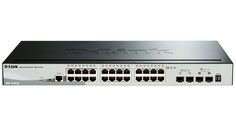 Коммутатор PoE D-link DGS-1510-28XMP/A1A 24x10/100/1000Mbp PoE(370 Вт), 4xSFP+, 19