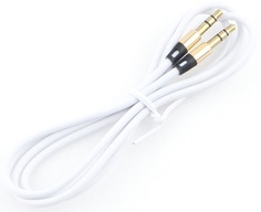 Кабель аудио Cablexpert CCAB-01-35MM-1MW 3.5 джек (M)/3.5 джек (M), белый. 1м, блистер