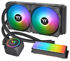 Система охлаждения жидкостная Thermaltake Floe RC240 CL-W271-PL12SW-A LGA2066/2011-3/2011/1366/1200/115x/FM2/FM1/AM4/AM3+/AM3/AM2+/AM2 (Al+Cu, 2*120mm