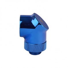 Адаптер Thermaltake Pacific G1/4 90 Degree CL-W052-CU00BU-A угловой, 90 градусов для кастомной системы жидкостного охлаждения, голубой (2 Pack)