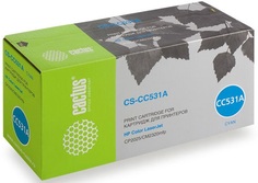 Картридж Cactus CS-CC531A для принтеров HP Color LaserJet CP2025/CM2320mfp, голубой, 2800 стр.