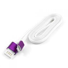 Кабель интерфейсный USB 2.0 Cablexpert AM/Lightning 8P CC-ApUSBp1m 1 м, силиконовый шнур, разъемы фиолетовый металлик, пакет