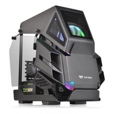 Корпус mATX Thermaltake AH T200 CA-1R4-00S1WN-00 черный, без БП, боковые панели из закаленного стекла, 2*USB 3.0, USB Type-C, audio