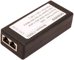 Инжектор PoE OSNOVO Midspan-1/300G поддержка стандарта IEEE 802.3 af/at. Мощность PoE до 30W. Gigabit Ethernet. Порты: вх. - RJ45(GE, 10/100/1000 Base