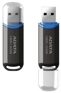 Накопитель USB 2.0 64GB ADATA AC906-64G-RBK black, RTL