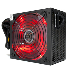 Блок питания ATX Crown CM-PS650W PLUS CM000002008 650W (140mm red LED FAN, SATA*4, IDE*4, FDD*1, 4+4pin, 6+2pin PCI-E*1) RTL