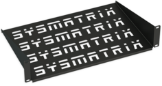 Полка фронтальная SYSMATRIX SH 2503.900 19" глубина 250мм., цвет черный (RAL 9004)