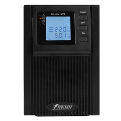 Источник бесперебойного питания Powerman Online 3000 Plus LCD, двойного преобразования, 3000ВА, 2700Вт, 2 евророзетки, USB, RS232, слот SNMP, защита R