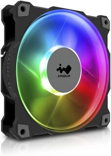 Вентилятор для корпуса InWin Jupiter AJ120 6139243 120x120x25mm, 500-1800rpm, 70.32 CFM, 35 dBA, Addressable RGB, 4-pin PWM (Single pack)