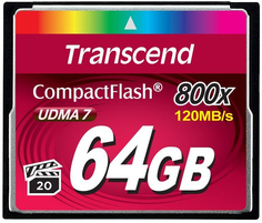 Карта памяти CompactFlash 64GB Transcend TS64GCF800