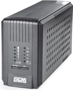 Источник бесперебойного питания Powercom SPT-500-II SMART KING PRO+, Интерактивная, 500 ВА / 400 Вт, Tower, IEC, USB, USB