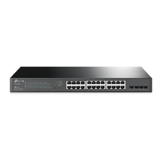 Коммутатор TP-LINK TL-SG2428P 24x10/100/1000 Мбит/с PoE+ (PoE бюджет 250Вт), 4xSFP 1000 Мбит