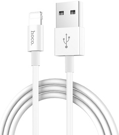 Кабель Hoco X23 6957531072836 USB 2.0, AM/Lightning M, белый, 1м