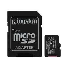 Карта памяти MicroSDXC 256GB Kingston SDCS2/256GB microSDXC Canvas Select Plus 100R A1 C10 Card + ADP
