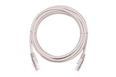 Кабель патч-корд U/UTP 5e кат. 1,5м. Netlan EC-PC4UD55B-BC-PVC-015-GY-10 2хRJ45/8P8C, T568B, Molded, BC (чистая медь), PVC нг(B), серый, уп-ка 10шт.