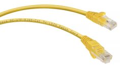 Кабель патч-корд U/UTP 5e кат. 0,3м. Cabeus PC-UTP-RJ45-Cat.5e-0.3m-YL-LSZH неэкранированный, желтый