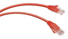 Кабель патч-корд U/UTP 6 кат. 0.3м Cabeus PC-UTP-RJ45-Cat.6-0.3m-RD неэкранированный, красный