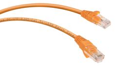 Кабель патч-корд U/UTP 5e кат. 3м. Cabeus PC-UTP-RJ45-Cat.5e-3m-OR-LSZH неэкранированный, оранжевый