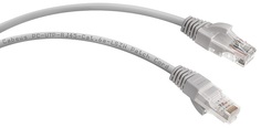Кабель патч-корд U/UTP 6 кат. 2м Cabeus PC-UTP-RJ45-Cat.6-2m-LSZH неэкранированный, серый