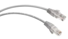 Кабель патч-корд U/UTP 6a кат. 1.5м Cabeus PC-UTP-RJ45-Cat.6a-1.5m-LSZH 10G, неэкранированный, серый