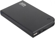 Внешний корпус для HDD SATA 2.5” AgeStar 3UB2A14 (BLACK) для HDD/SSD SATA 6Gb/s 2.5", USB 3.0, алюминий/пластик, черный