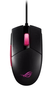 Мышь ASUS ROG Strix Impact II Electro Punk 90MP01U0-BMUA00 8 кнопок, 6200 dpi, Omron, Black, USB, RGB подсветка