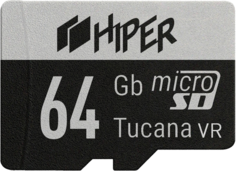 Карта памяти 64GB HIPER Tucana VR HI-MSD64GU3V30 microSDXC, UHS-1 U3