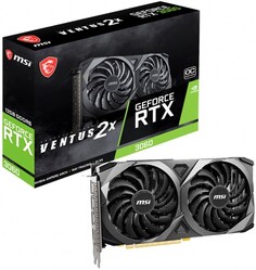 Видеокарта PCI-E MSI GeForce RTX 3060 VENTUS 2X OC (RTX 3060 VENTUS 2X 12G OC) 12GB GDDR6 192bit 8nm 1320/15000MHz HDMI/3*DP RTL