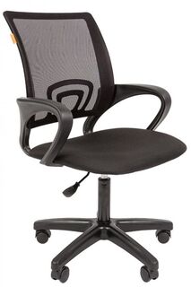 Кресло офисное Chairman 696 LT 7024145 черное (TW-01). ткань стандарт/сетчатый акрил, до 80кг