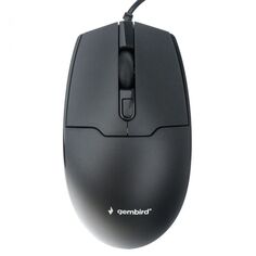 Мышь Gembird MOP-430 черная, USB, 3кн.+колесо-кнопка, 1600DPI, кабель 1.8м