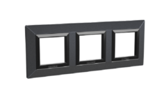 Рамка из металла DKC 4407856 для встраиваемых в стену ЭУИ серии Avanti, графитовая, 6 модулей, "Avanti"
