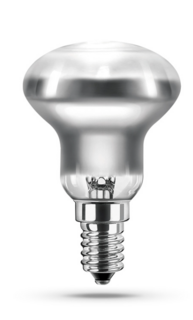 Лампа накаливания Camelion 30/R39/FR/E14 30Вт, E14, 220В, 210лм, 80кд, 1000 часов работы, колба типа R39 / зеркальная, матированная (12657)