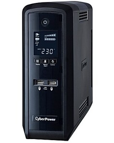 Источник бесперебойного питания CyberPower CP1500EPFCLCD line-interactive, 1500VA/900W, вход 165-265V, батарея 8.5Ач*2, 6*EURO, RJ11/45, ЖКД, AVR