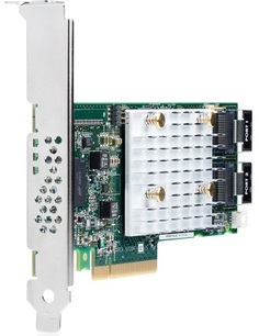 Опция HPE 830824-B21 HPE Smart Array P408i-p SR Gen10/2GB Cache(no batt. Incl.)/12G/2 int. mini-SAS/PCI-E 3.0x8(HP&LP bracket)/RAID 0,1,5,6,10,50,60 (
