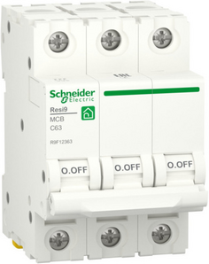 Автоматический выключатель Schneider Electric RESI9 (С) 63А 3P 6000A